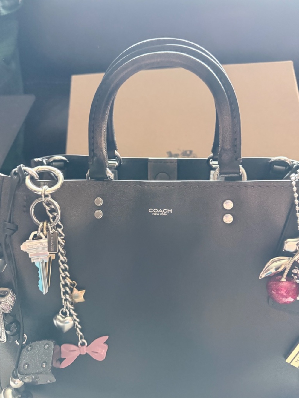 Coach Rogue 31 Loved Leather with Charms - Picture 3 of 16
